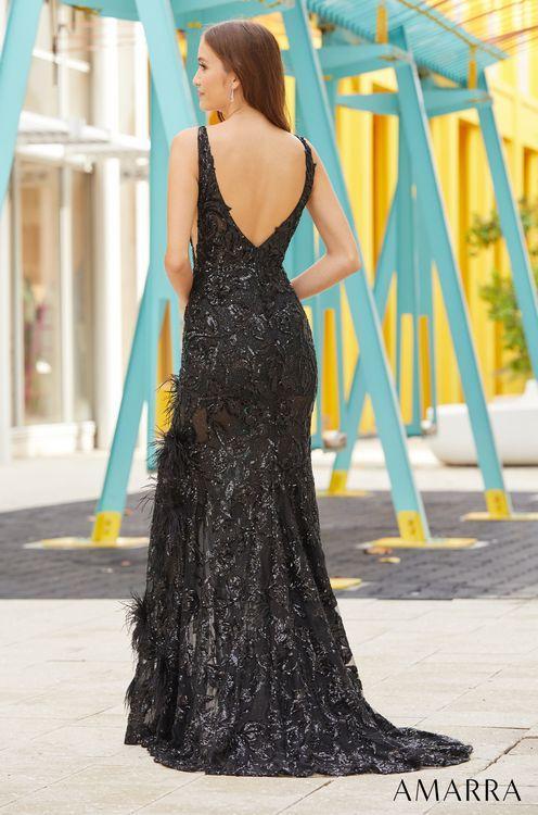 La Petite Robe De Chloe Strapless Sequin Gown Black – Très Chic